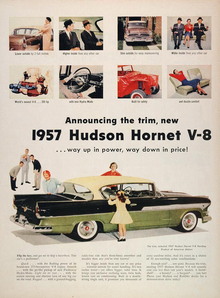 1957 Hudson Auto Advertising